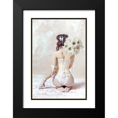 Theres a girl out there with love in her eyes and flowers in her hair Black Modern Wood Framed Art Print with Double Matting by Bolgov (Axe), Ruslan