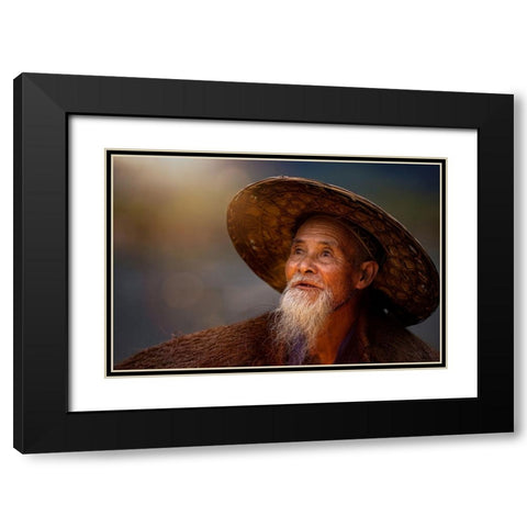 River Stories - II Black Modern Wood Framed Art Print with Double Matting by Steverson, Michael