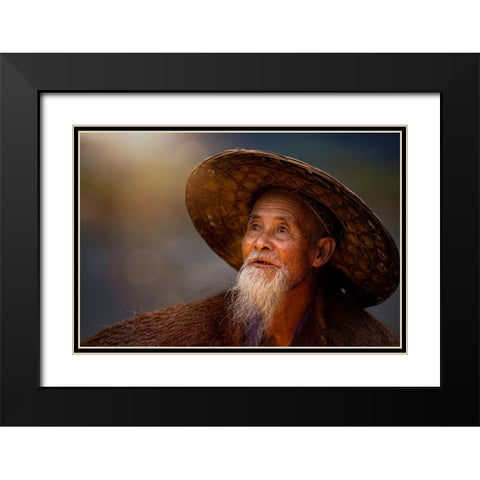 River Stories - II Black Modern Wood Framed Art Print with Double Matting by Steverson, Michael