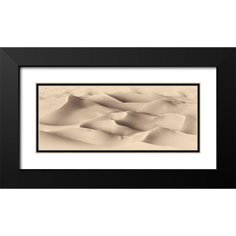 Art of sand III Black Modern Wood Framed Art Print with Double Matting by Mao, Dianne
