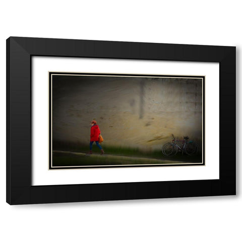 Vera Black Modern Wood Framed Art Print with Double Matting by Gustafson Pro, Clas