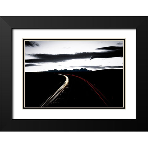 White or red is correct? Black Modern Wood Framed Art Print with Double Matting by Ignac, Dusan