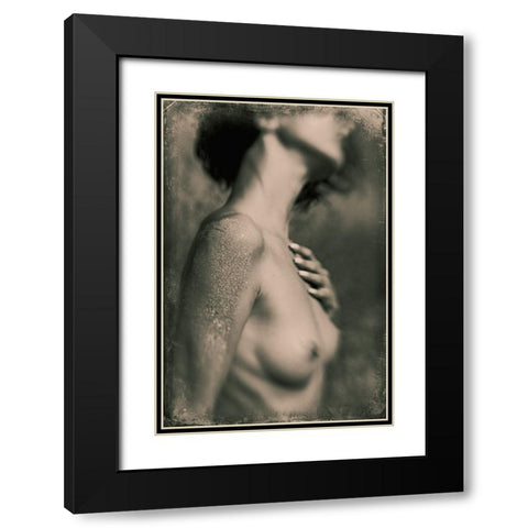 Untitled Black Modern Wood Framed Art Print with Double Matting by Bousca, Bogdan
