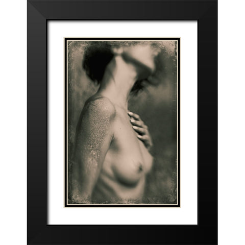 Untitled Black Modern Wood Framed Art Print with Double Matting by Bousca, Bogdan