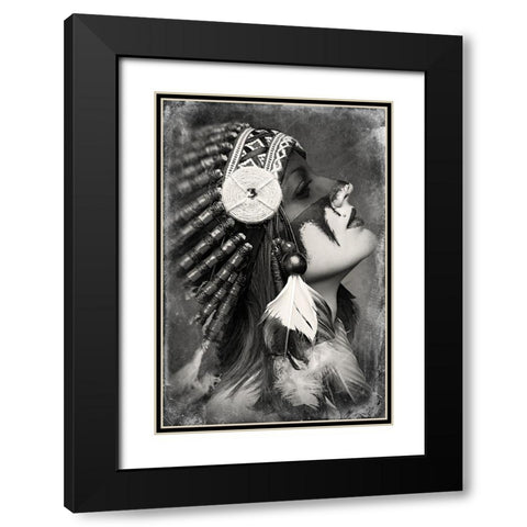 Sequoia Black Modern Wood Framed Art Print with Double Matting by Kovbasyuk, Serhii