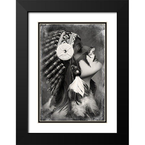 Sequoia Black Modern Wood Framed Art Print with Double Matting by Kovbasyuk, Serhii