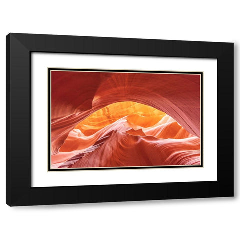 Antelope Canyon Black Modern Wood Framed Art Print with Double Matting by Iqbal, Syed