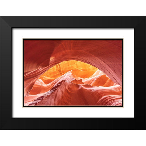 Antelope Canyon Black Modern Wood Framed Art Print with Double Matting by Iqbal, Syed