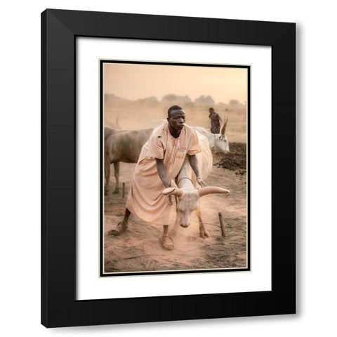 A Symbiotic Bond Black Modern Wood Framed Art Print with Double Matting by Cole, Trevor