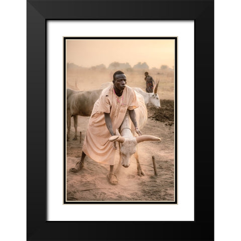 A Symbiotic Bond Black Modern Wood Framed Art Print with Double Matting by Cole, Trevor