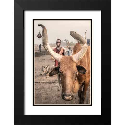 Another Life Black Modern Wood Framed Art Print with Double Matting by Cole, Trevor