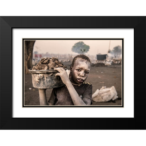 Fuel Of Life Black Modern Wood Framed Art Print with Double Matting by Cole, Trevor