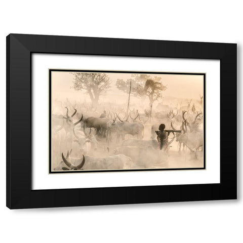 My Kalashnikov Black Modern Wood Framed Art Print with Double Matting by Cole, Trevor