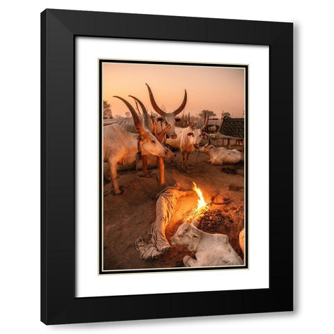 My Resting Place Black Modern Wood Framed Art Print with Double Matting by Cole, Trevor