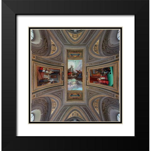 Vatican Ceilings I Black Modern Wood Framed Art Print with Double Matting by Parejo, Jose