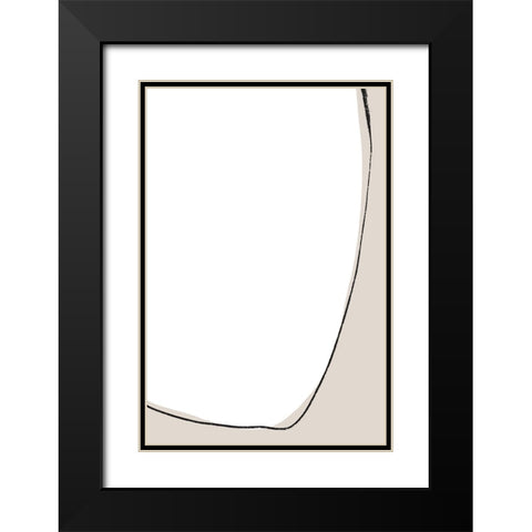 Slow Down Black Modern Wood Framed Art Print with Double Matting by Uplusmestudio