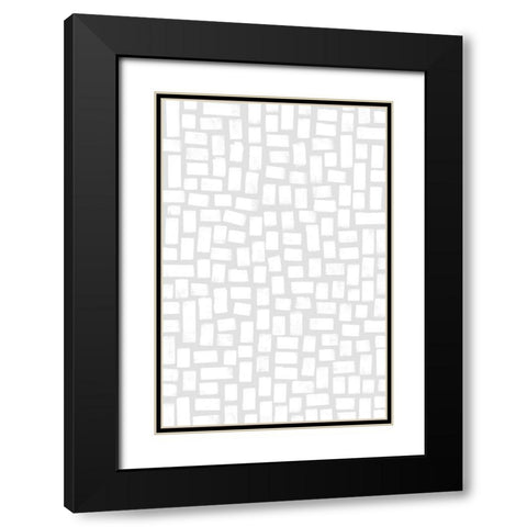 What I Love About You Black Modern Wood Framed Art Print with Double Matting by Uplusmestudio