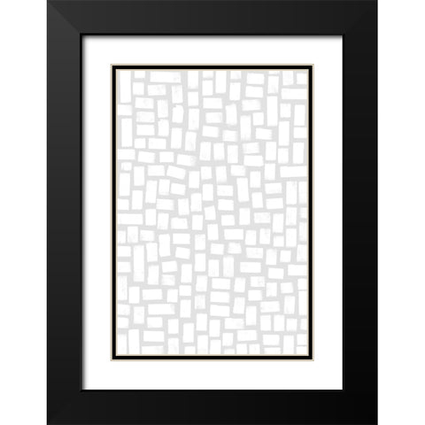 What I Love About You Black Modern Wood Framed Art Print with Double Matting by Uplusmestudio