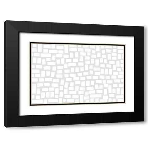 What I Love About You Black Modern Wood Framed Art Print with Double Matting by Uplusmestudio