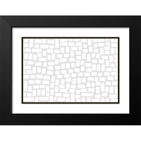 What I Love About You Black Modern Wood Framed Art Print with Double Matting by Uplusmestudio