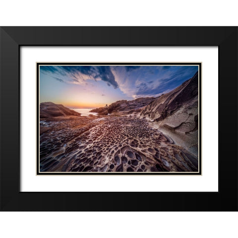 Time Not Wasted Black Modern Wood Framed Art Print with Double Matting by Doretti, Pamela