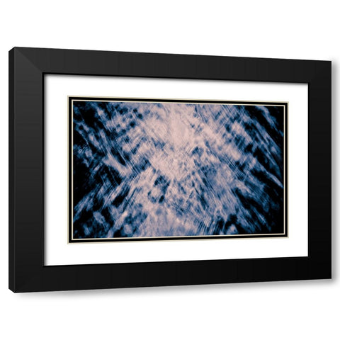 panta rhei Black Modern Wood Framed Art Print with Double Matting by Reichelt, Dieter