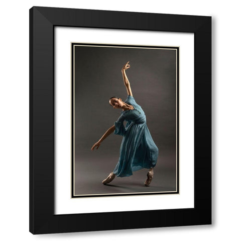 Untitled Black Modern Wood Framed Art Print with Double Matting by Fridman, Eleonora