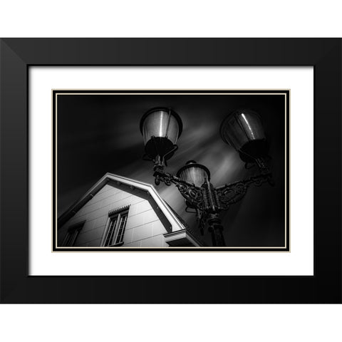In The Spotlights Black Modern Wood Framed Art Print with Double Matting by Claes, Gilbert