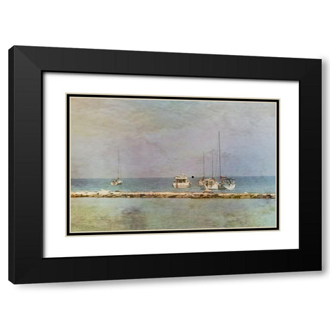 Bari Black Modern Wood Framed Art Print with Double Matting by Gilleman, Monique