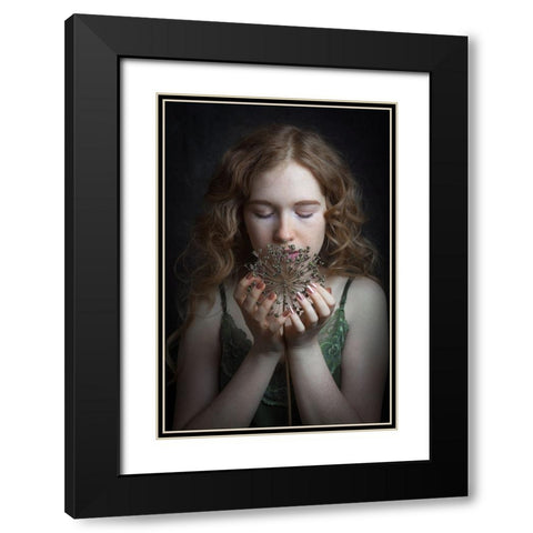 Natural Black Modern Wood Framed Art Print with Double Matting by Franke, Ruth