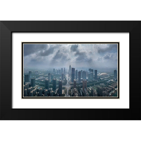 After The Storm Black Modern Wood Framed Art Print with Double Matting by Yu Wu, Irene
