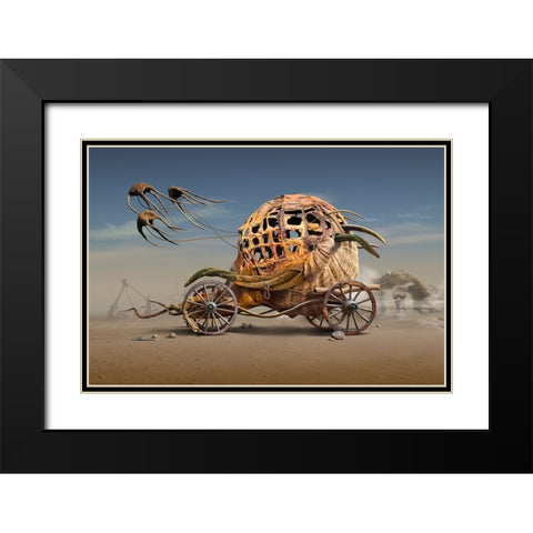 The Lost Carriage Black Modern Wood Framed Art Print with Double Matting by Penchev, Radoslav