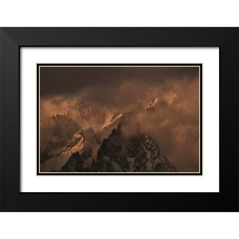 Only The Sound Of Silence Black Modern Wood Framed Art Print with Double Matting by Moretti, Claudio
