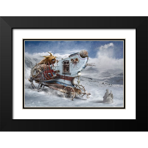 An Insurmountable Obstacle Black Modern Wood Framed Art Print with Double Matting by Penchev, Radoslav