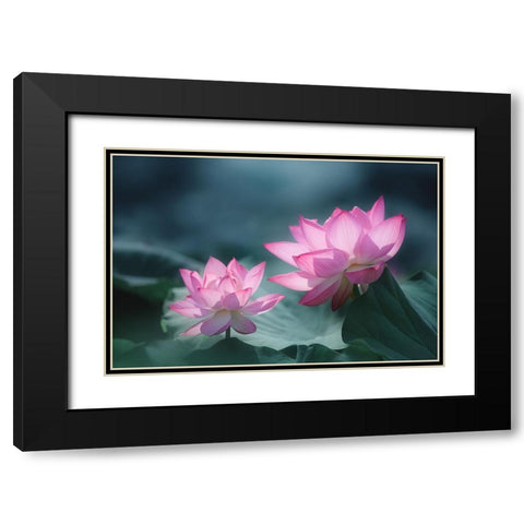 Views Of Different Depths Black Modern Wood Framed Art Print with Double Matting by Suzuki, Takashi
