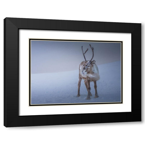 Against The Elements Black Modern Wood Framed Art Print with Double Matting by Venier, Giovanni