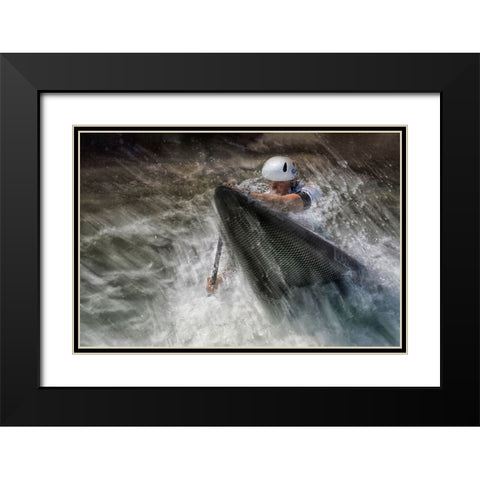 In The Direction Black Modern Wood Framed Art Print with Double Matting by Malovrh, Milan