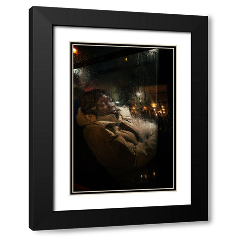 Sweet Dreams Black Modern Wood Framed Art Print with Double Matting by Ovidiu, Selaru