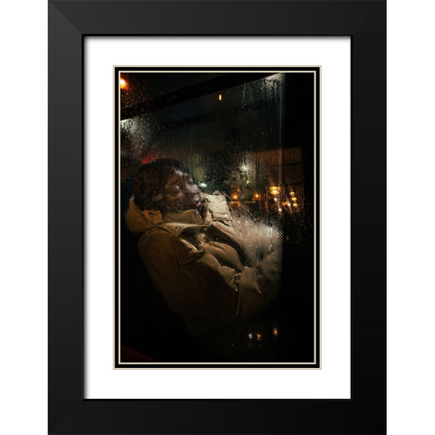 Sweet Dreams Black Modern Wood Framed Art Print with Double Matting by Ovidiu, Selaru