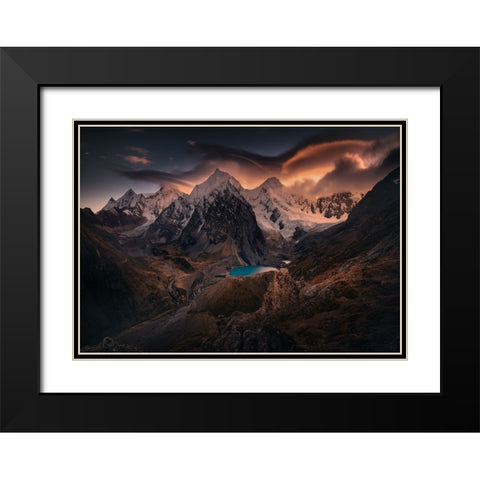 Big Bird Black Modern Wood Framed Art Print with Double Matting by Nienartowicz, Karol