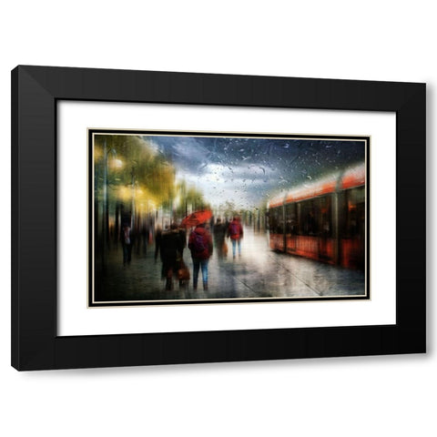 ...And There Are Storms We Cannot Weather... Black Modern Wood Framed Art Print with Double Matting by Gerber, Charlaine