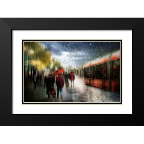 ...And There Are Storms We Cannot Weather... Black Modern Wood Framed Art Print with Double Matting by Gerber, Charlaine