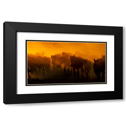 Untitled Black Modern Wood Framed Art Print with Double Matting by Bilgin, Zuhdu