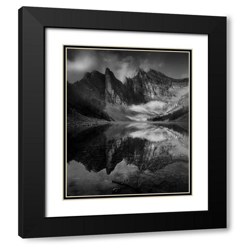 After A Rain Black Modern Wood Framed Art Print with Double Matting by Li, Bing