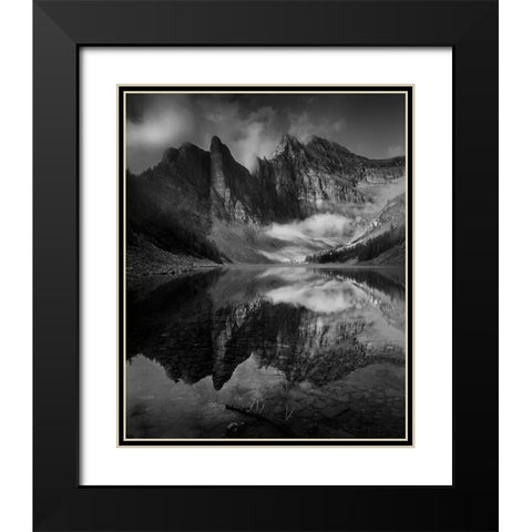After A Rain Black Modern Wood Framed Art Print with Double Matting by Li, Bing