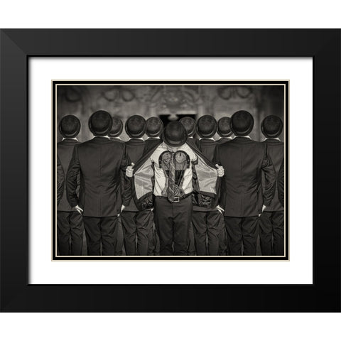 Lookinside Black Modern Wood Framed Art Print with Double Matting by Egger, Marcel