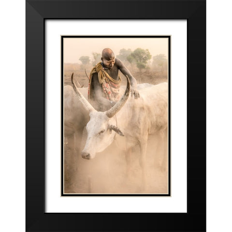 In A Haze Black Modern Wood Framed Art Print with Double Matting by Cole, Trevor