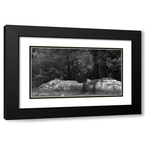 Dissolve Black Modern Wood Framed Art Print with Double Matting by Coskun, Ilker