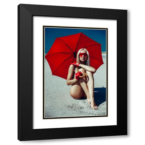 Taken over by Summer Black Modern Wood Framed Art Print with Double Matting by Bolgov (Axe), Ruslan