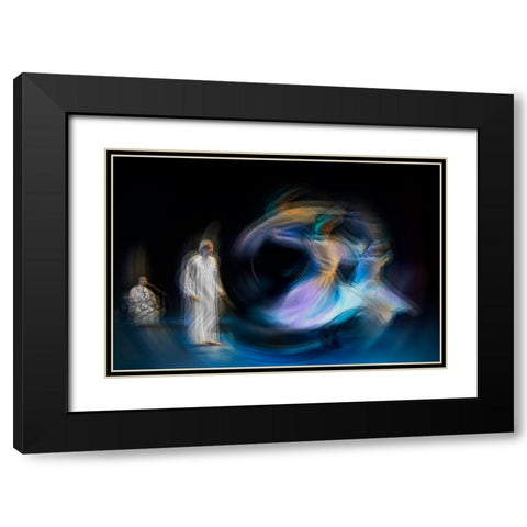 Untitled Black Modern Wood Framed Art Print with Double Matting by Shawki, Mohamed